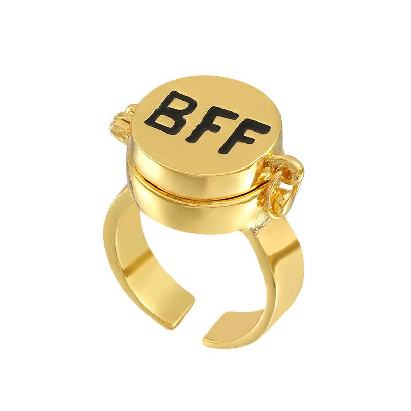 "SpongeBob & Patrick" BFF Ring - Unite in Style with Best Friend Forever Jewelry